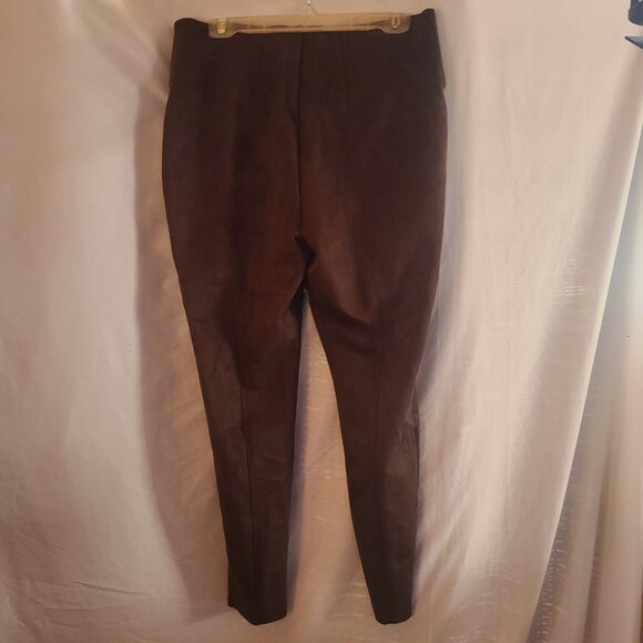 Moto Boho Boho Rock NYGARD LUXE Slims SZ L Legging 14-16 Dark Brown Faux Suede - Picture 5 of 5